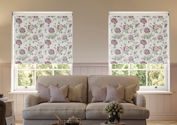 Laura Ashley Hepworth, Grape - Twist&Fit Roller Blind - Image 3